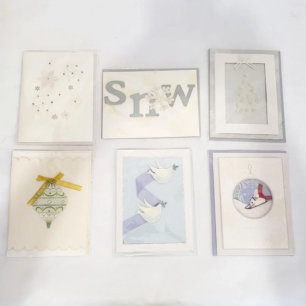Box of 26 Burgoyne Elegant Hand Crafted Holiday Cards Matching Envelopes SEALED
